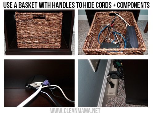 1 Simple Trick for Hiding Ugly Cords and Wires