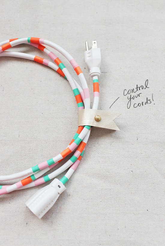 Don't hide your tech cables and cords. Display them artfully instead.  (Image credit: woohome)