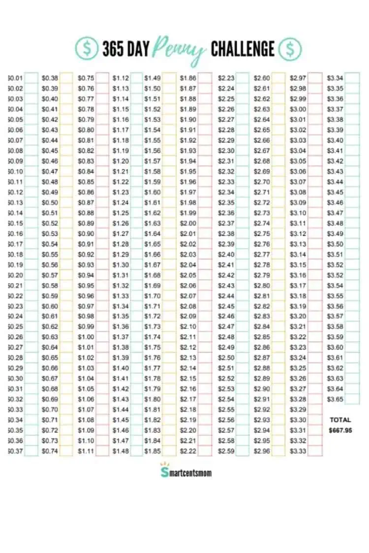 365 day penny challenge