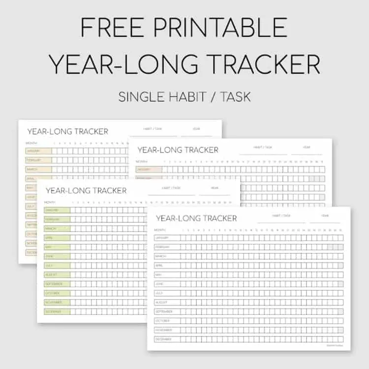 Free Printable Circle Habit Tracker Template - My Cup Runs Over