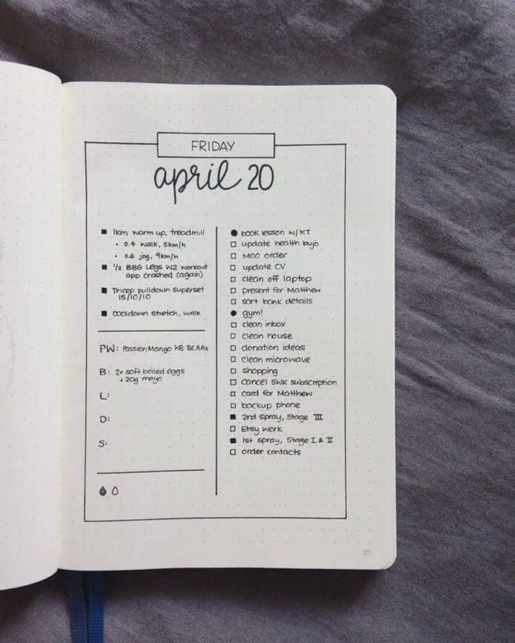 How To Set Up A Minimal Bullet Journal & Spread Ideas - the paper kind