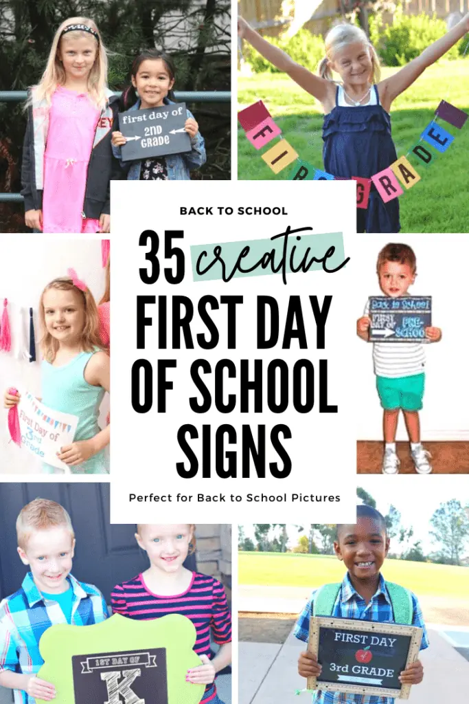 DIY First Day of School Chalkboard Signs