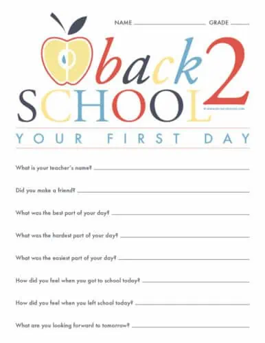 back to school first day of school sign