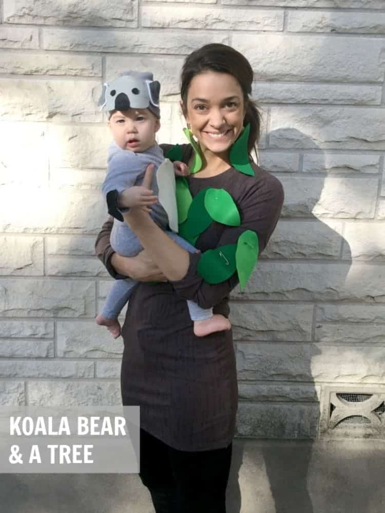 mom and baby diy koala halloween costumes
