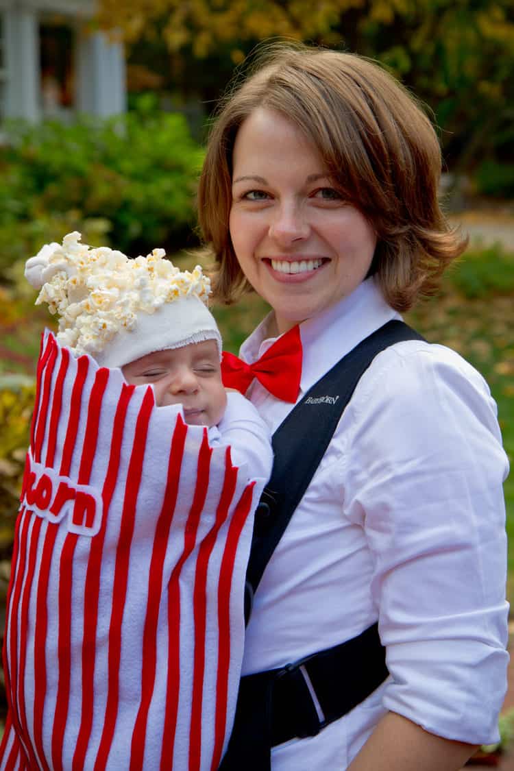 Popcorn to the Movies Mom and Baby Halloween Costumes