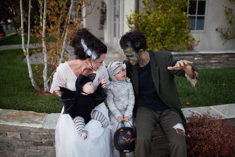 DIY Frankenstein Monster Family Costumes