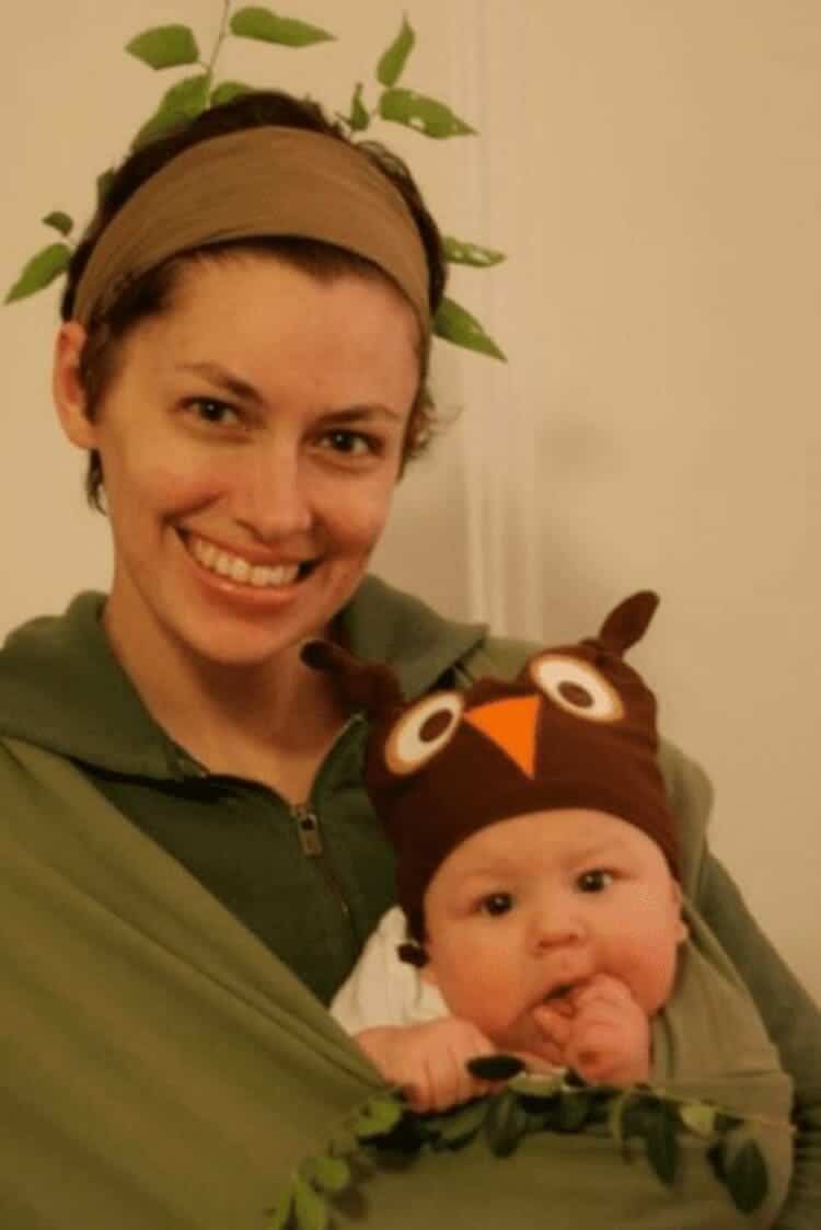 Mom and Baby Costumes Owl in a Tree diy hat tutorial