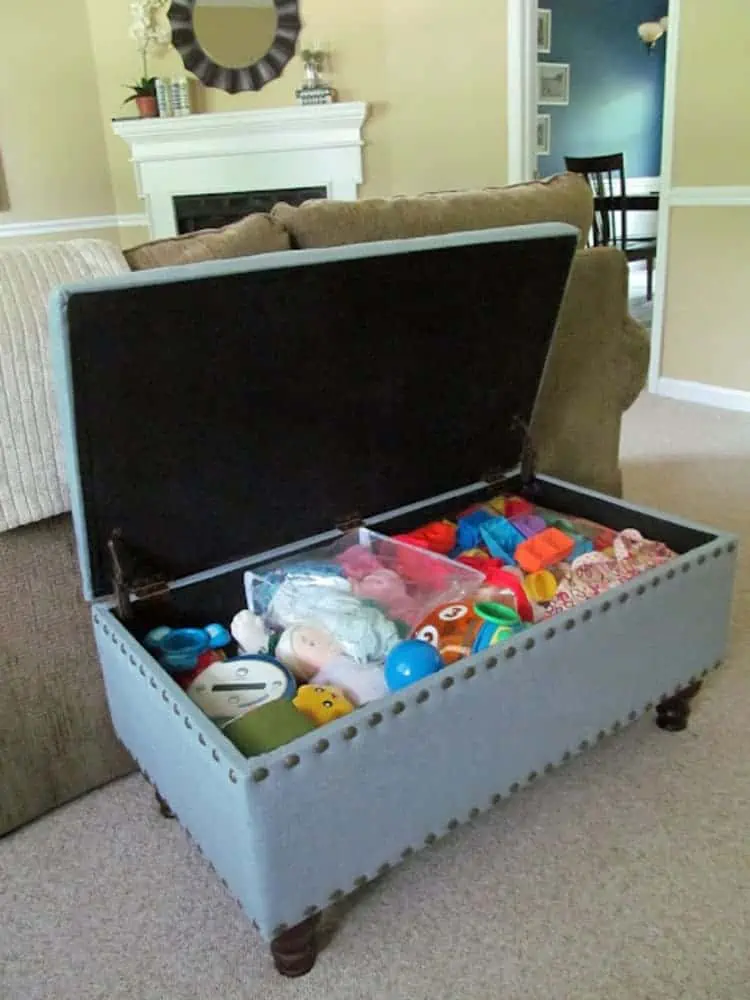 ottoman toy box toy storage solutions for living room