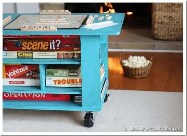 How to Turn a Coffee Table into a Rolling Game Table