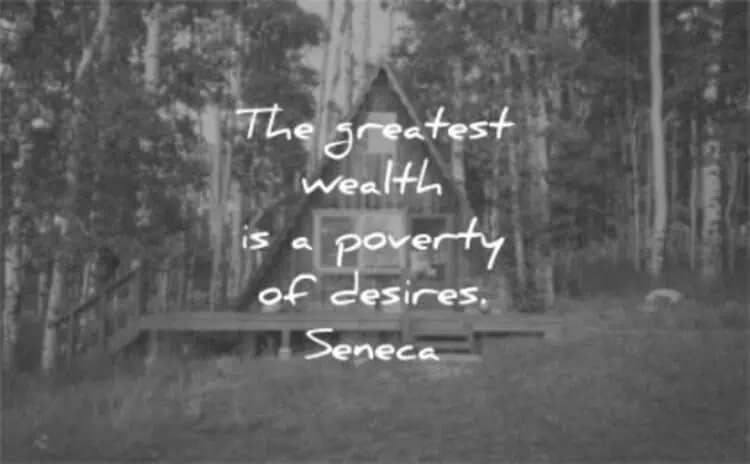 The greatest wealth is a poverty of desires - Seneca