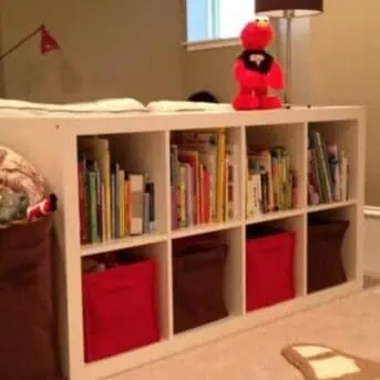 Console Behind the Couch to Store Your Kids Toys in the Living Room
