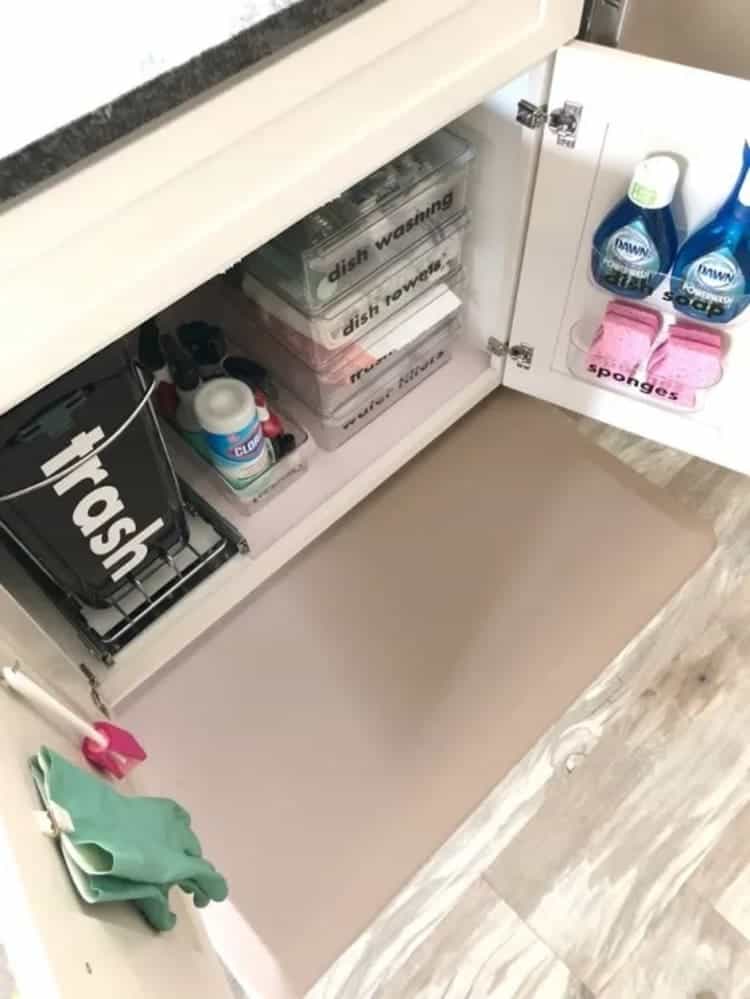 Organizing Under The Kitchen Sink With Cricut