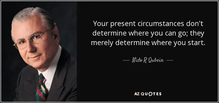 quote your present circumstances don t determine where you can go they merely determine where nido r qubein