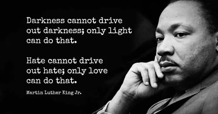 january calendar quote martin luther king jr darkness cannot drive out darkness only light can do that