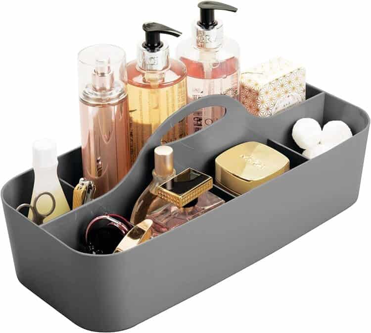 Under Bathroom Sink Storage Ideas Use a Shower Caddy