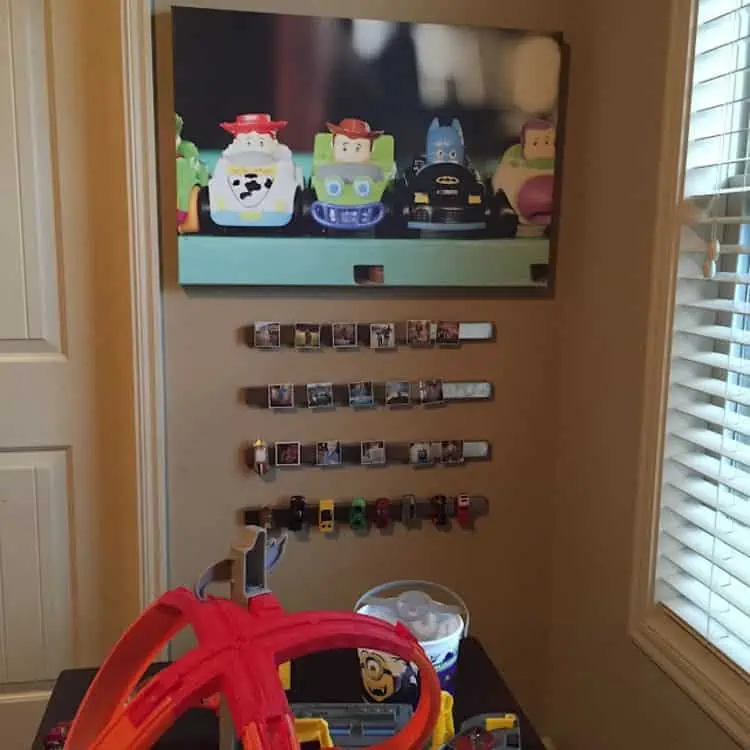 Magnetic Knife Bars to Organize Small Metal Cars