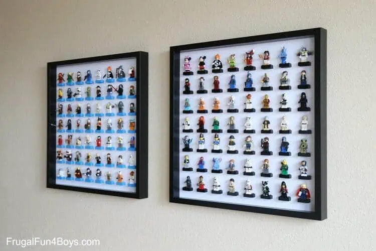 DIY Frame to Display LEGO Figurines