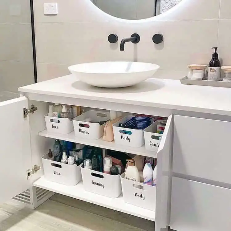 Bathroom Storage Rack Under Bathroom Sink Organizers And - Temu