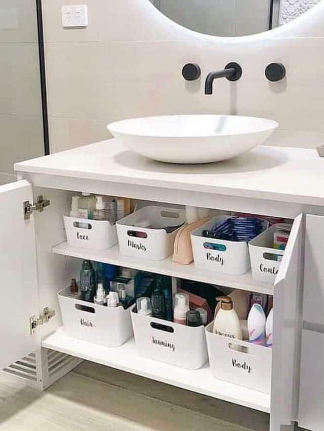 How To Organize Your Under Bath Sink Cabinet