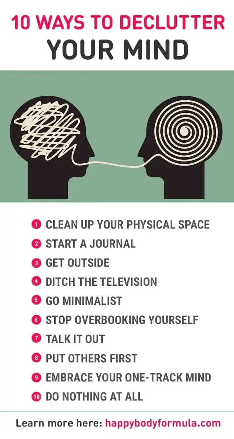 10 ways to declutter your mind list