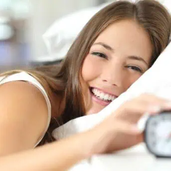 Happy Woman in bed