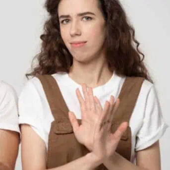 Couples saying no