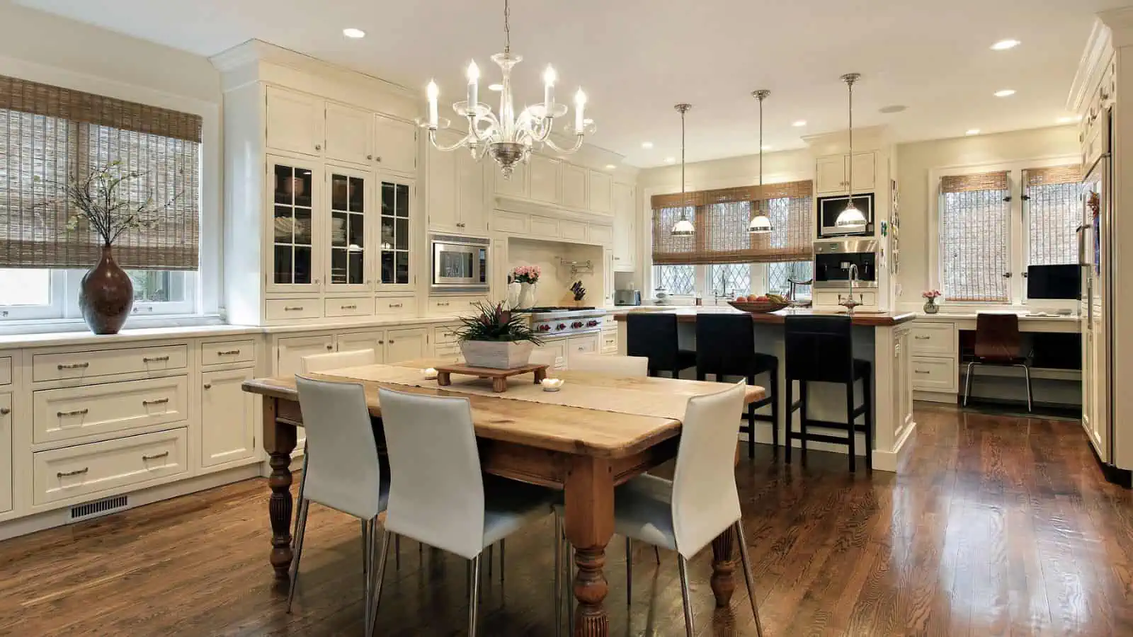 elegant white kitchen