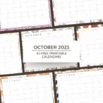 October 2023 Calendar collage