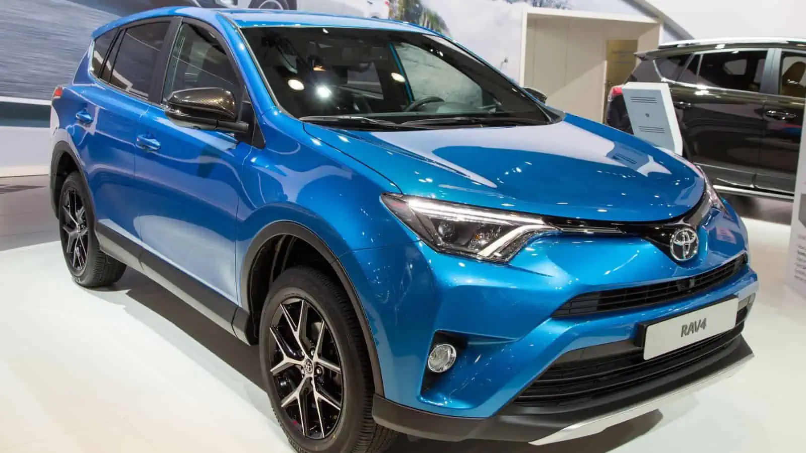 Toyota Rav 4 blue car