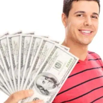 Man with cash