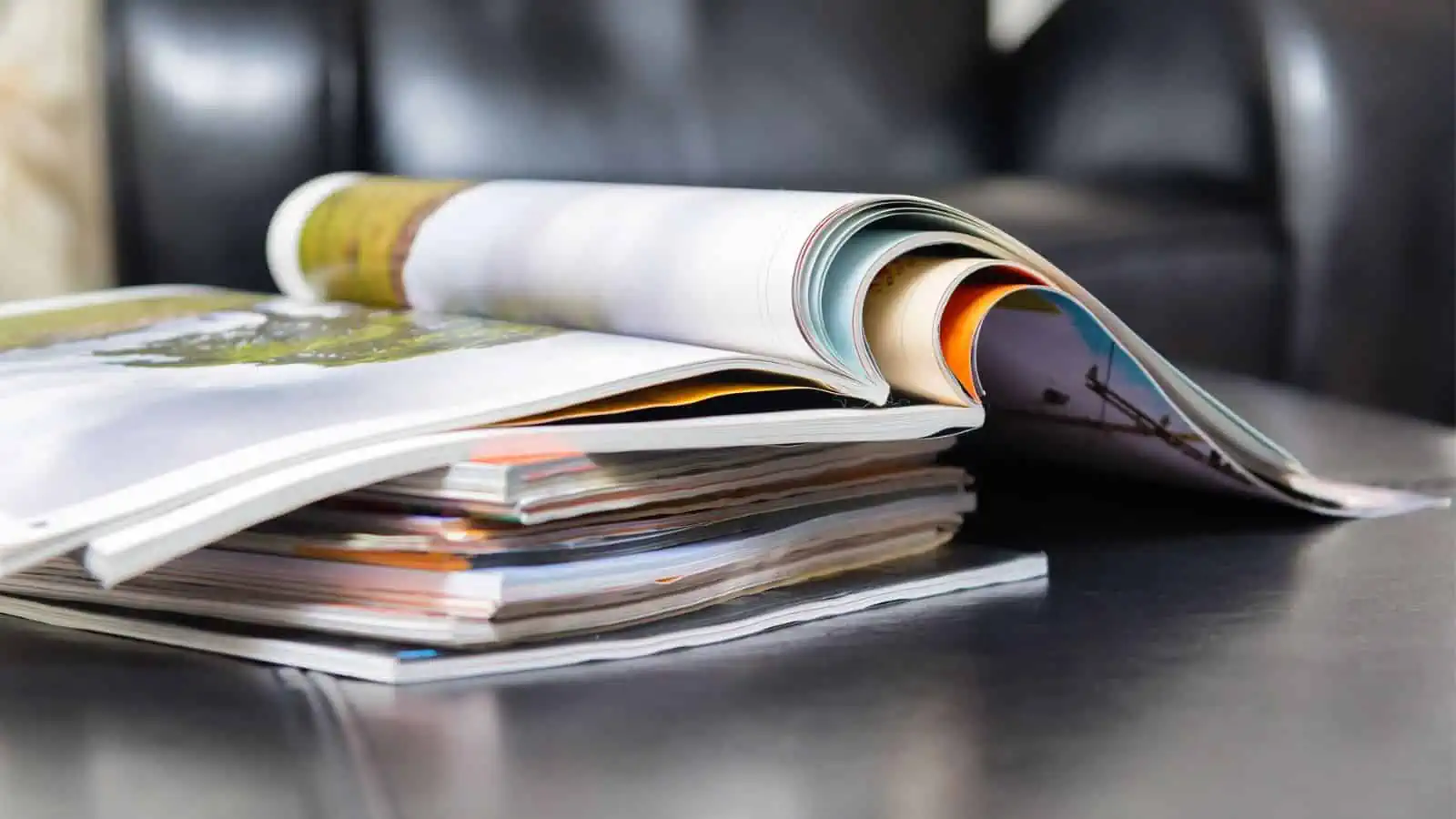 stack of magazines