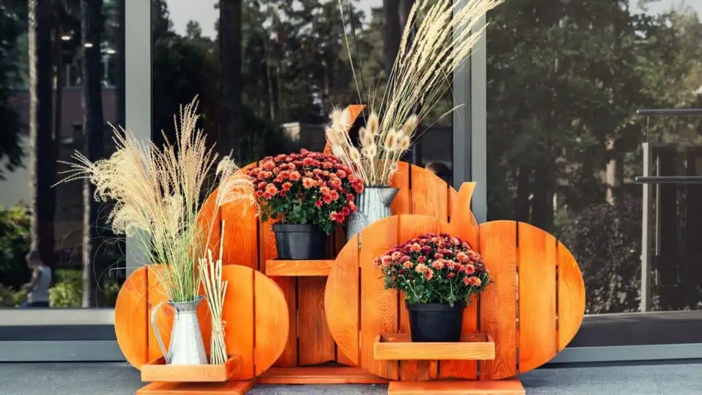 pumpkin floral display