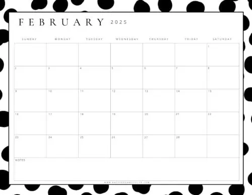 February 2025 Calendars