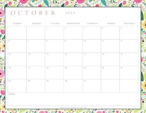 October 2024 Calendars