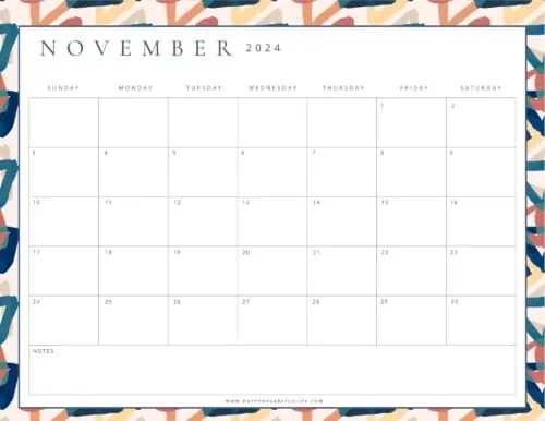 November 2024 Calendars