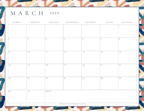 March 2025 Calendars