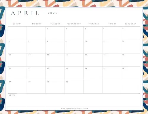 April 2025 Calendars