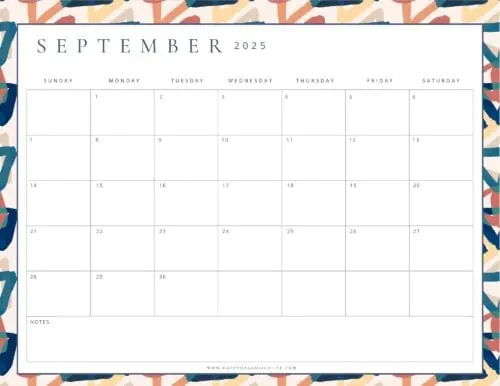 September 2025 Calendars