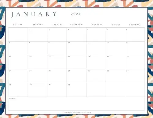 January 2024 Calendars