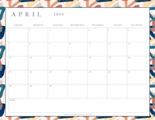 April 2024 Calendars