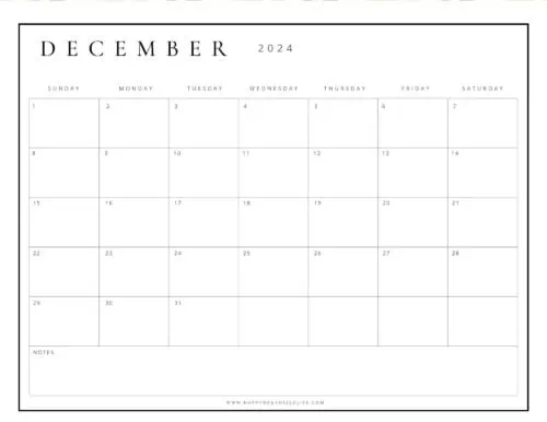 December 2024 Calendars