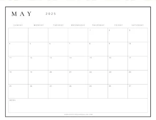 May 2025 Calendars