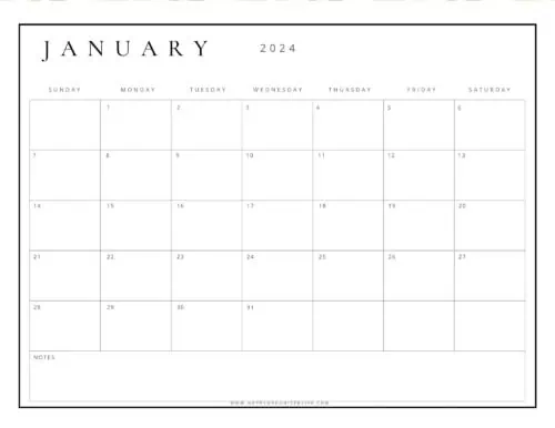 January 2025 Calendars