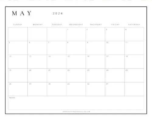 May 2024 Calendars