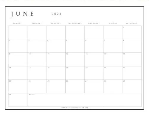 June 2024 Calendars