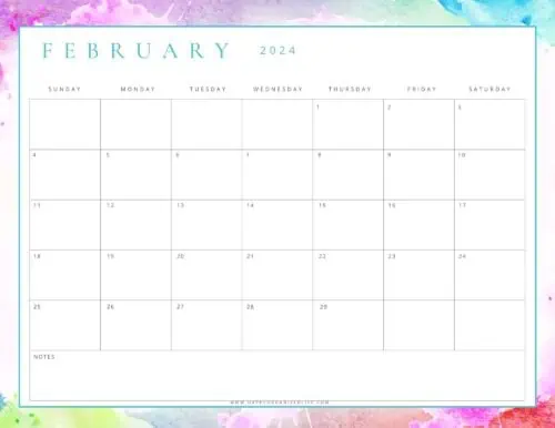 February 2024 Calendars