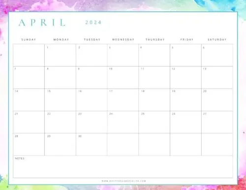 April 2024 Calendars