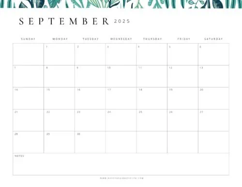 September 2025 Calendars