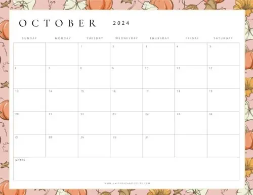 October 2024 Calendars