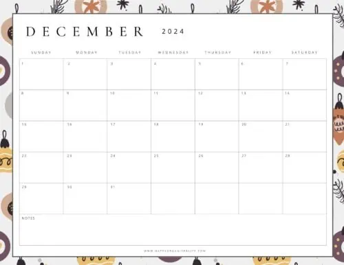 December 2024 Calendars